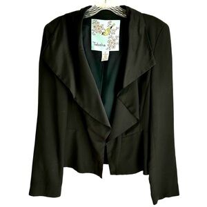 Anthropologie Tabitha Black Blazer Size 10